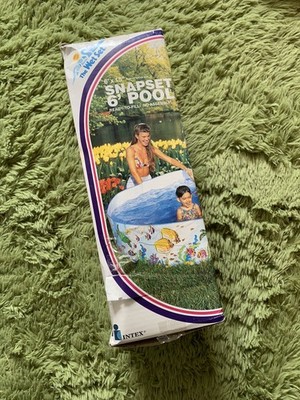 Vintage 90s Intex Wet Set POOL 6  x 15   Snap Set Ready To Fill New Open Box