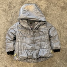 Obermeyer Girl  s Ski Ingenue Jacket Size 4 I-Grow Grey FLAW See Photos