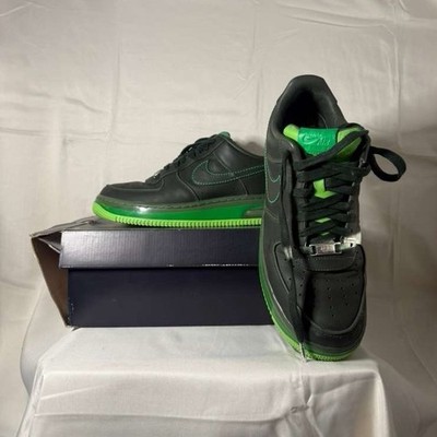 Nike Air Force 1 Sprm Max Air 07 Low Top Black/Green Leather 316666-333