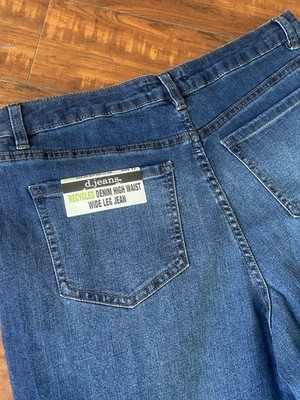 d jeans,  Women's,  Recycled  High Waist Wide leg, size 12,