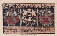 Hameln - Stadt - 50 Pfennig - Drfa. Gro&szlig;bst. - Tieste 2770-25.01