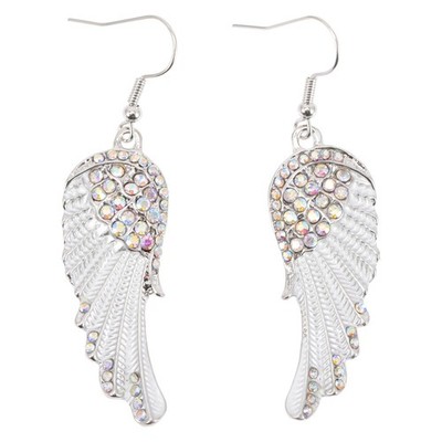  Modeschmuck-Ohrringe Engelsflügel-Tropfen Statement-Ohrringe Damen