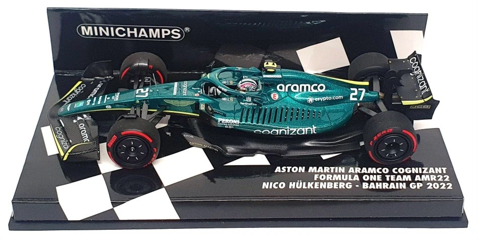 Minichamps 1/43 Scale 417 220127 - F1 Aston Martin AMR21 Bahrain 2022 Hulkenberg — 第 4/4 张图片