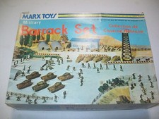 VINTAGE MARX 1960/70'S H.O  MILITARY " BARRACK " PLAYSET HK-5085 W/BOX