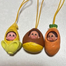 Monchhichi Costume Mini Plush Keychain Set 3 pcs Heisei Retro Japan Exclusive