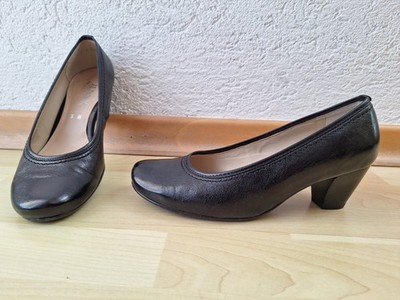 Schwarze Pumps Leder von Jenny by ara Gr. 5 H