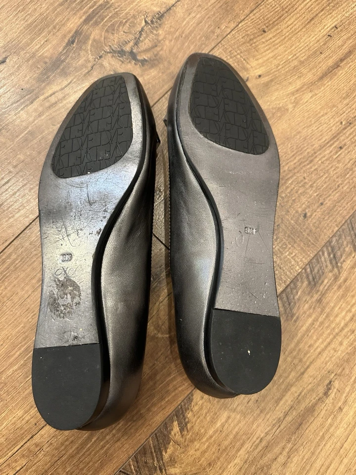 Sapatilhas de balé Diane von Furstenberg DVF femininas cinza designer enfeitadas tamanho 8 - Imagem 4 de 4