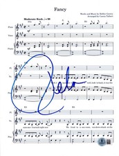 Reba McEntire Signed Fancy Sheet Music Authentic Autograph Beckett