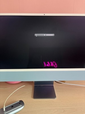Apple iMac 24'' (512GB SSD, Apple M1, 3.20GHz, 8GB, 8-Core GPU) Blue - MGPL3LL/A