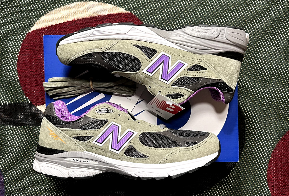 New Balance 990v3 MiUSA Teddy Santis Olive Leaf Size 9.5 Brand New  
