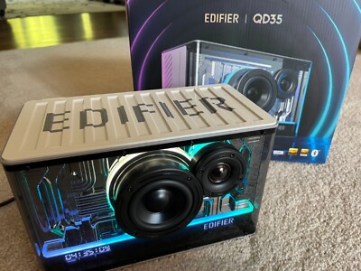*Mint* Edifier Qd35 Speaker In Box With Cords & Manual 