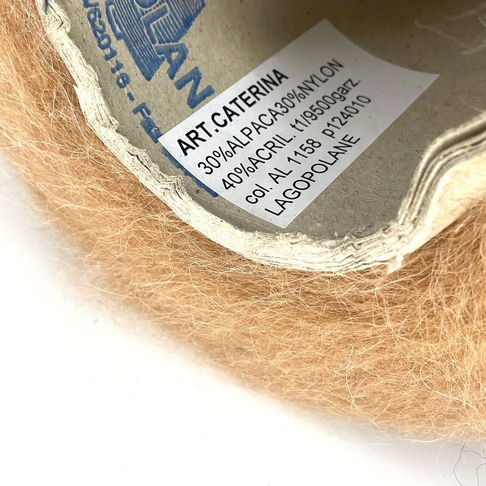 Camel Beige ALPACA WOOL LACE WEIGHT Yarn on Cone Knitting *USA TARIFF FREE* - Image 4 of 4
