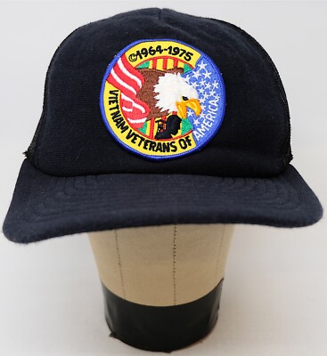 Rare VTG SCREEN STARS Vietnam Veterans of America 1975 Mesh Snapback Hat Cap 70s