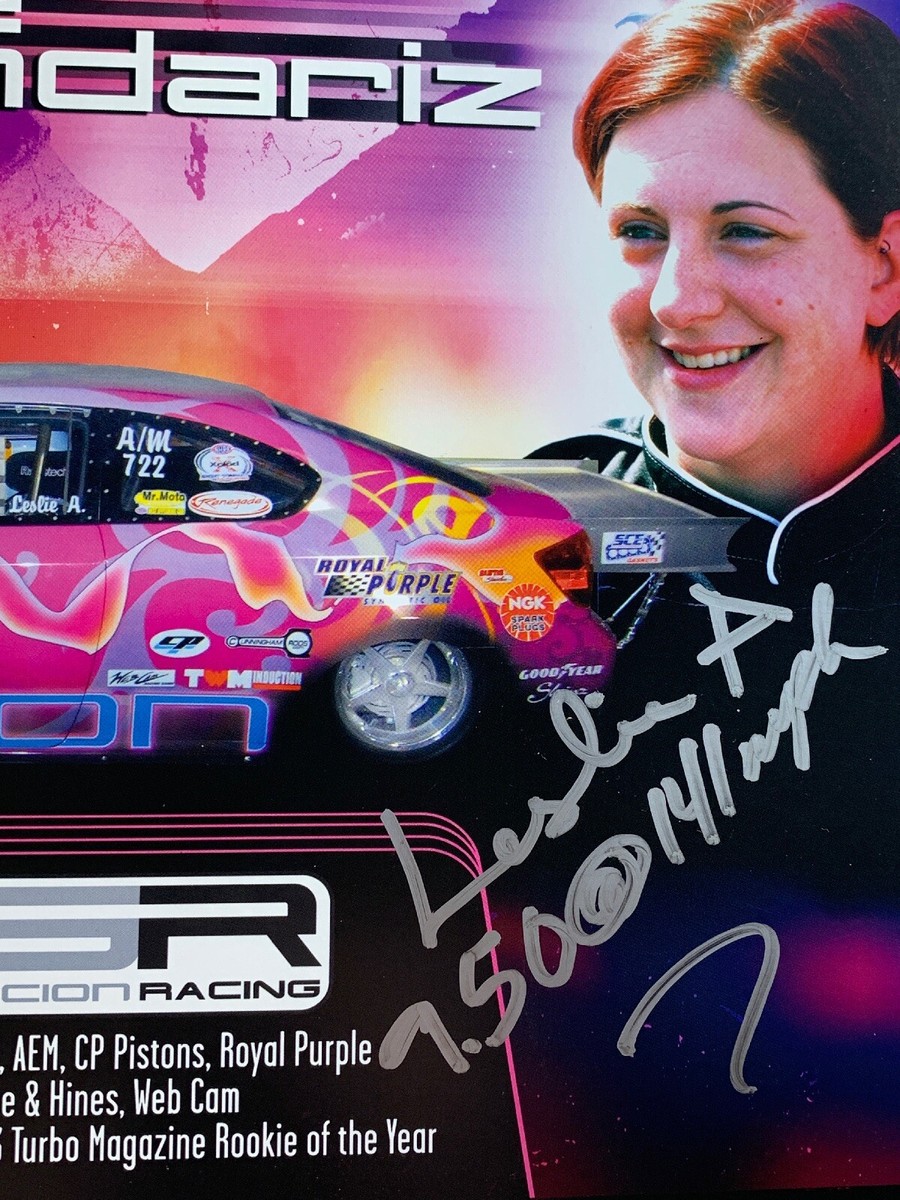 Leslie Armendariz Signed Scion racing Horizon Motorsports NHRA