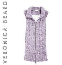 VERONICA BEARD Dickey Jacket Insert Women Purple Violet LILAC knit JUNLEE NWT