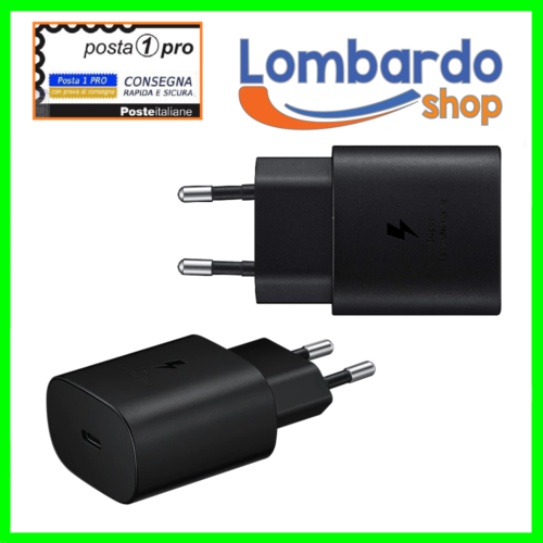 CARICABATTERIE FAST CHARGE ORIGINALE SAMSUNG TIPO-C EP-TA800EBE 25W NUOVO - Photo 1/1
