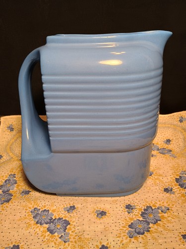 Vintage Blue Hall Art Deco Westinghouse Refrigerator Pitcher & Box 3-pc Set - Picture 3 of 17