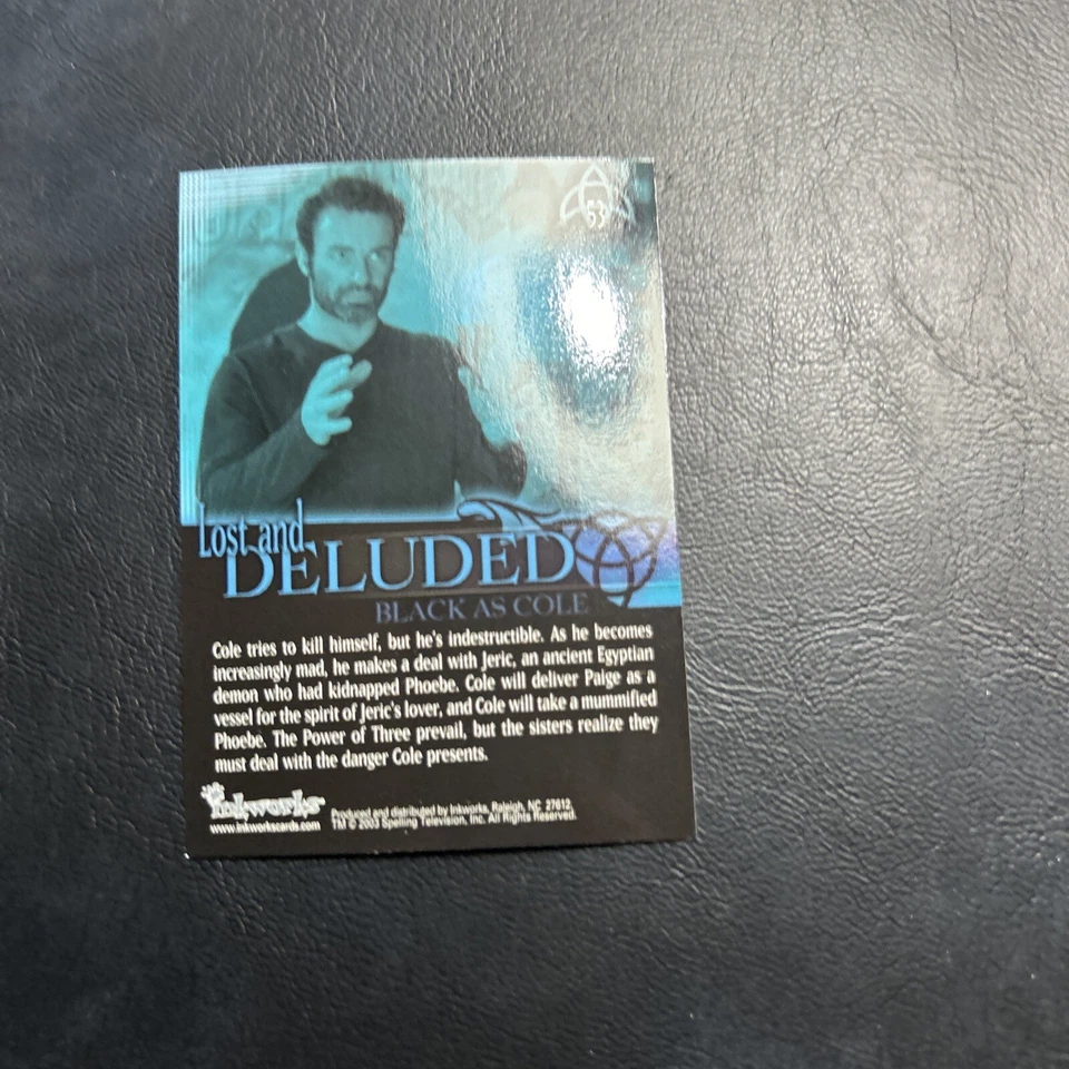 52c Charmed The Power Of Three 2003 #53 Black As Cole Turner Lost and Deluded - Image 2 of 2