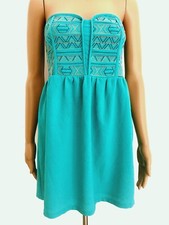 Staring At Stars UO XS Strapless Mini Dress Sweetheart Neck Embroidered Bodice