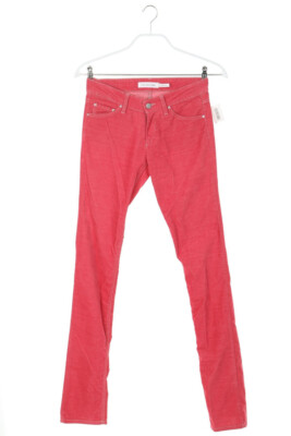 ISABEL MARANT ÉTOILE Corduroy Pants Logo Patch D 36 flamingo pink NEW