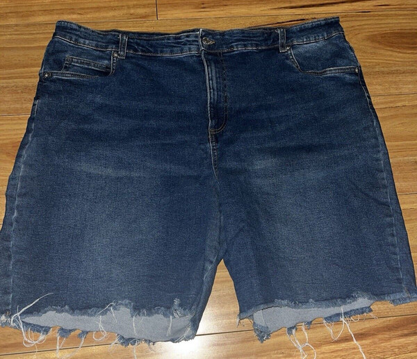 Breakers Stretch Denim High Waisted Cut-Off Denim Shorts size 24