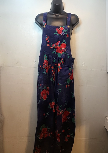 Women's Med Jumpsuit Romper Jumper Floral Print Wide Leg Overalls