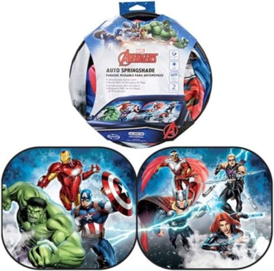 Marvel Avengers Auto Spring Shade Front Car Window Sun Blocking