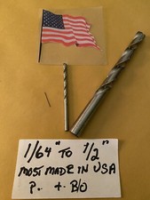 Fraction Drill Bits 1/16" To 1/2" HSS NEW OLD STOC KYOUR CHOICE Most Made in USA