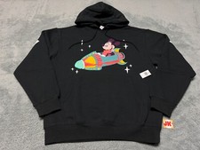 NEW Disney Hoodie Adult Medium Black Mickey Mouse Play In The Park Astro Orbiter