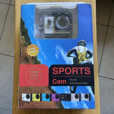 Sports Cam 1080P Full HD 2.0 In Screen Wi-Fi Waterproof 30M Action Camera New