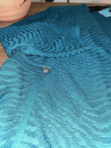 NWT Ming Wang Deep Green Knit Single Hook Jacket Cardigan Size 3X MSRP $345 - Picture 5 of 10