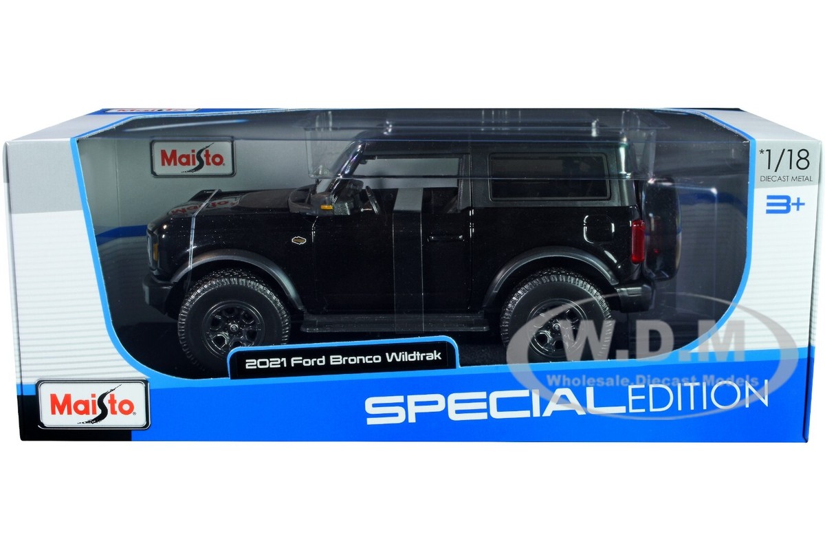 2021 FORD BRONCO WILDTRAK BLACK MET. 1/18 DIECAST MODEL CAR