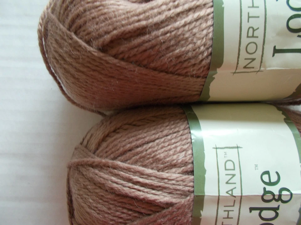Northland Lodge wool blend yarn, Light Mocca, lot of 2 (228 yds each) - Image 2 of 2