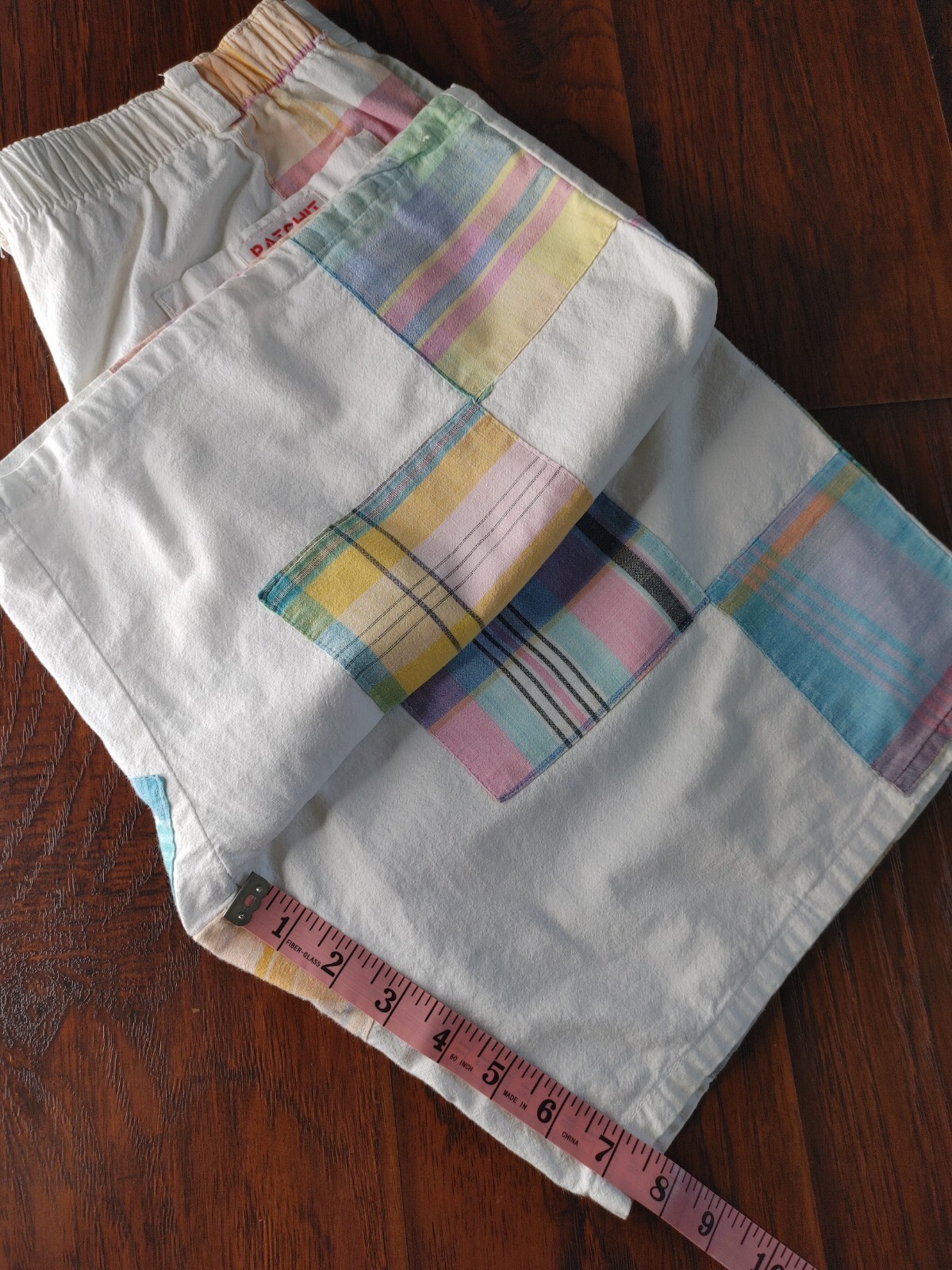 Vintage Patchit patchwork shorts size 6 100% cott… - image 7