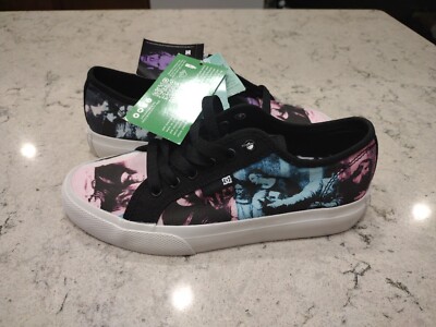 DC Shoes Andy Warhol Manual Mens Black Cream Fashion Trainers - Size 5 US