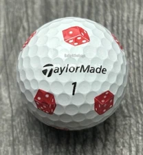 (1) Taylormade TP5 Pix Dice Golf Ball