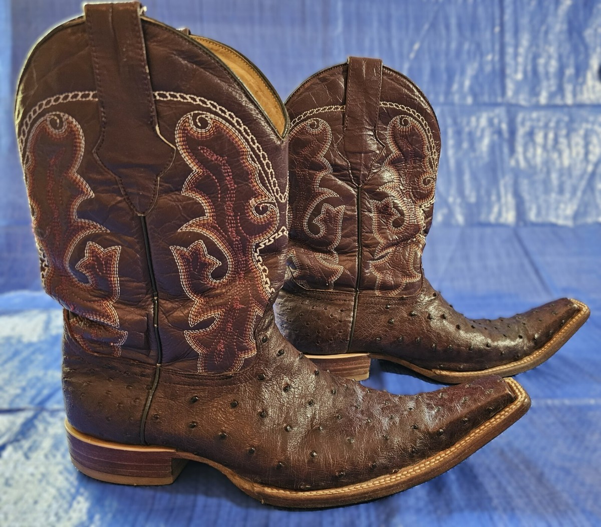 BOTAS EL MACREADO OSTRICH BOOTS El Malcreado Ostrich Handmade Kids or Womens Boots With Belt  main image 2