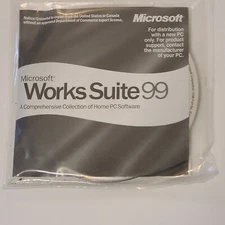 Microsoft Works Suite99 Four CDs and User Guide Excellent Pre-owned Condition