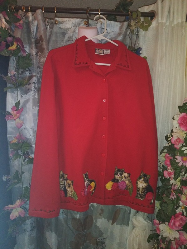 Take Two Clothing Co Adorable Kitty Jacket  Size Adult Large
