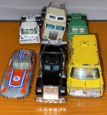 Lot 6 Vintage Die Cast Yatming Cars Truck 4 Hong Kong 2 Thailand Rare Original