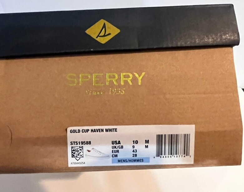 Sperry Gold Cup Haven White Size 10M Brand New With Box | eBay display picture 3