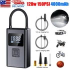 150 PSI Air Compressor Tire Inflator Fits Car Moto Bike Tires Air Pump Cordless