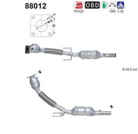 AS Katalysator Kat Passend FüR Skoda Fabia I 6Y2 6Y5 6Y3 Benzin 88012