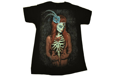 Get Down Art Mens Key To My Heart By Daveed Benito Skeleton Skin Shirt New S, M