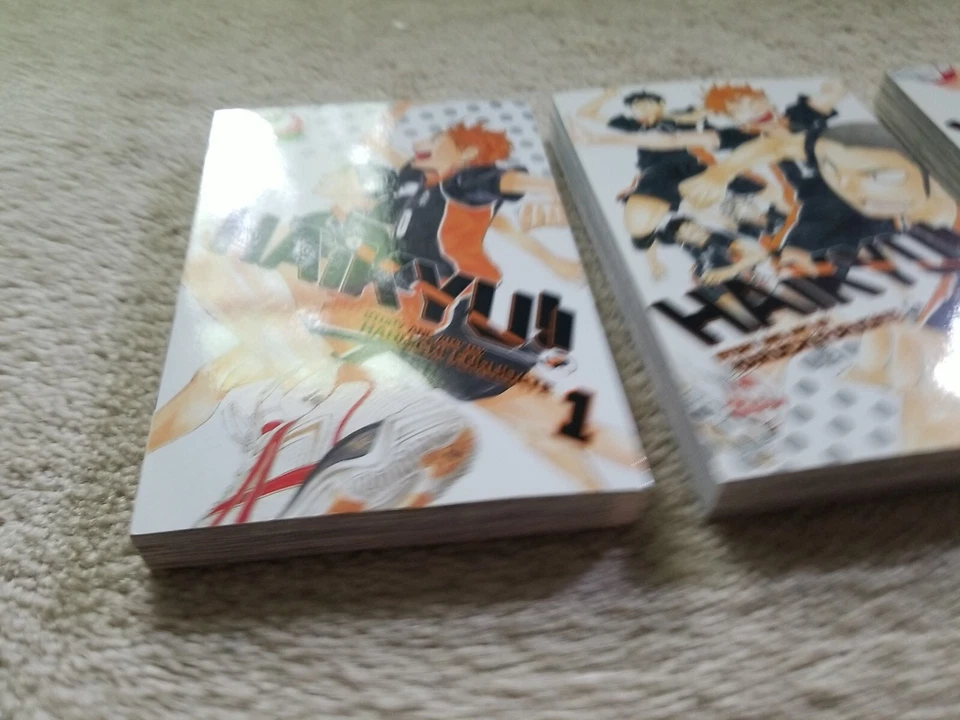 Haikyu!! 1, 2, 3 Manga English Volleyball Sports Shonen Jump Viz - Y527 - Image 2 of 4