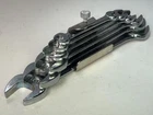 NOS 1960's Gray Canada 6pc Double End Wrench Set 5/16"- 7/8" c/w Metal Holder