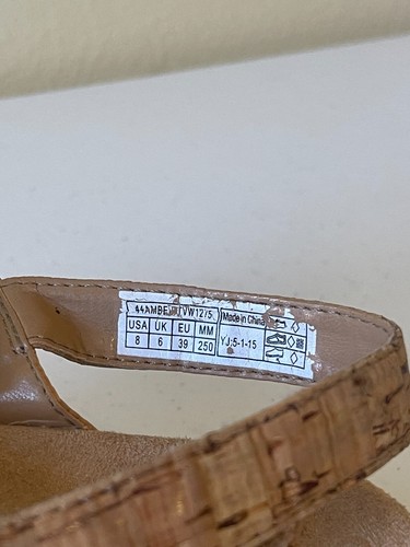 Vionic Rest Amber Open Toe Sandal Light Brown Gold Cork Size 8 Orthoheel - Picture 8 of 10