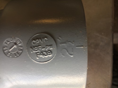 Nibco Winkel 45 Grad GRAU 2 1/2" CPVC Slipxslip sch 80 - Bild 2 von 3