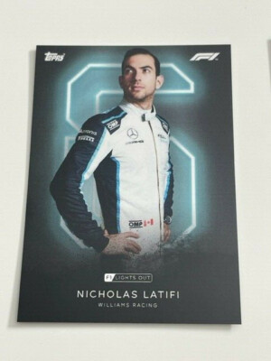 Topps Formula 1 2021 F1 Formel 1 Lights Out Nicholas Latifi Williams Racing