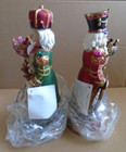 Kirkland Costco Nutcracker Set of 2 Candle Holder King Soldier 13" Tall — photo 6